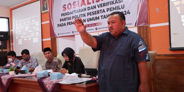 KPU Indramayu Gelar Sosialisasi PKPU 4 dan Siap Lakukan Verifikasi Parpol Calon Peserta Pemilu 2024