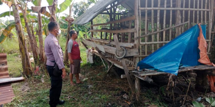 Sosialiasi PKM, Bhabin Desa Kalisapu Polsek Gunungjati Ciko Sambangi Peternak Hewan