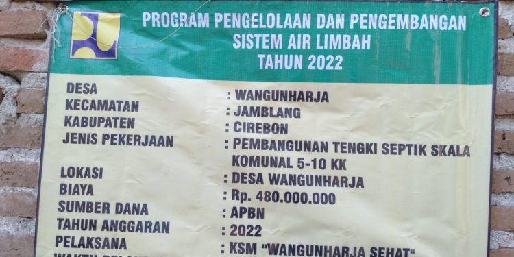 Lembaga DHN. P.KPK Kab. Cirebon Menduga Ada MAR- UP anggaran Terkait Pembangunan Tangki Septik Di Desa Wangunharja