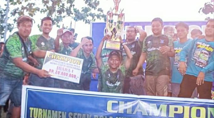 Sumber Jaya FC Boyong Tropi Kuwu Cup IV Desa Kudu Mulya – Babakan Tahun 2022