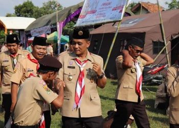 Dirgahayu Pramuka yang ke 61, Kwarran Anjatan Gelar Perkemahan