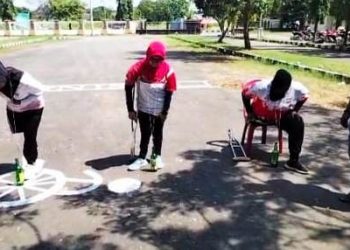 Semarakan HUT Kemerdekaan RI Ala Atlet Disabiltas di Indramayu