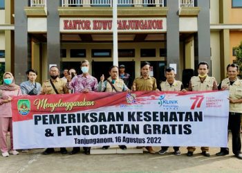 Ribuan masyarakat Meriahkan Milad Desa Tanjung Anom Ke 40 Dan HUT RI Ke 77