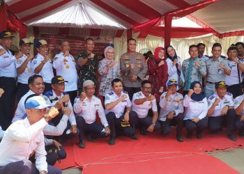 Pembagian Sembako dan Rompi Jukir Warnai Peringatan Harhubnas Tingkat Kabupaten Indramayu