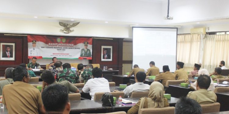 Sukseskan Program BSMSS, Kodim dan Pemkab Indramayu Gelar Rapat Persiapan