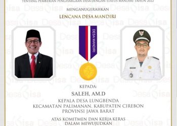 Desa Lungbenda Kini Berstatus Desa Mandiri, Kuwu Saleh : Ini Adalah Capaian Bersama