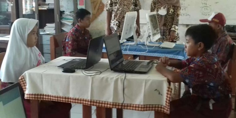 SDN 1 Geyongan Laksanakan Latihan Asesmen Nasional Berbasis Komputer ( ANBK )