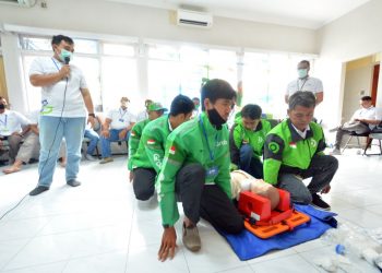 RSPBL Bekali Pengemudi Ojol di Indramayu Basic Pertolongan Pertama Kondisi Gawat Darurat