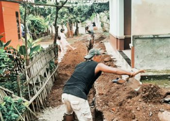 Bangun SPAL, Pemdes Susukanagung Kucurkan Dana BanProv Tahun 2022