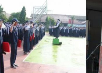 Camat Rori Jadi Pembina Upacara di SMPN 1 Anjatan