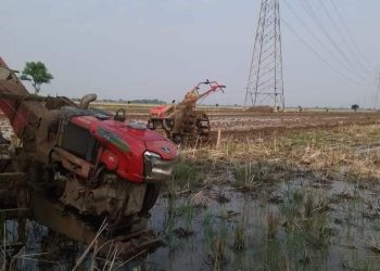 Para Petani Mulai Garap Sawah Manfaatkan Air Hujan