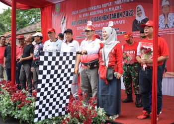 Ribuan Guru di Indramayu Ikuti Jalan Santai HUT ke-77 PGRI Tahun 2022