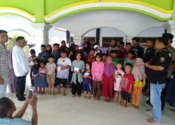 SSC Beri Santunan Anak Yatim di Desa Bangodua