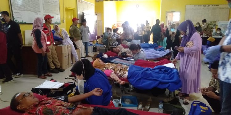 PMI Gelar Donor Darah Se Kabupaten Cirebon di Kecamatan Palimanan