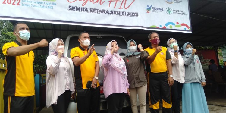 Perigati Hari HIV Sedunia Puskesmas Sindang Jawa Usung Tema Pencegahan Ibu Hamil Dari HIV