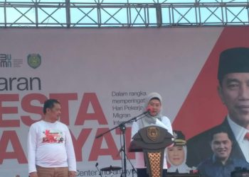 Peringati Hari Buru Nasional Ribuan CPMI Indramayu Padati Lapangan SC