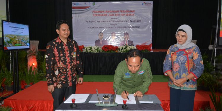 Jalin Kerjasama, Perumdam Tirta Darma Ayu Alirkan Air Bersih untuk Komplek Perumahan PT KPI Unit Balongan