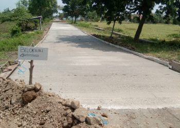 Betonisasi Sepanjang 300 m Dari Gembreng Ke Kali Asin  Usai Dikerjakan