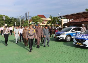 Pengamanan Nataru, Polres Indramayu Gelar Pasukan Ops Lilin Lodaya 2022