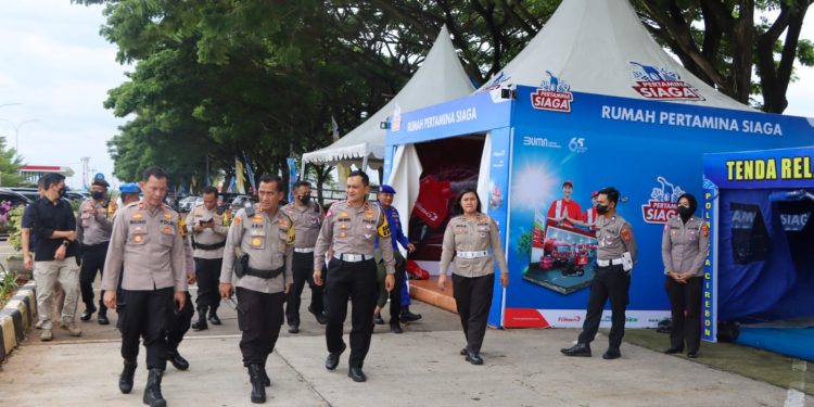 Rest Area KM 228 Siap Hadapi Nataru, Kapolresta Cirebon Tinjau Posko Operasi Lilin Lodaya 2022
