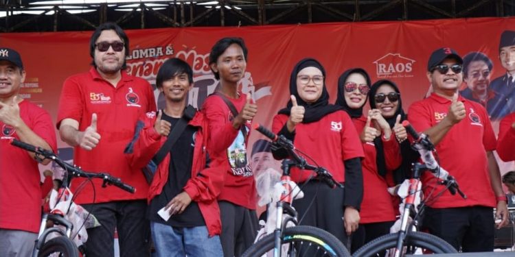 Indramayu Tuan Rumah HUT PDIP ke-50 se Ciayumajakuning, Senam Sicita Jalin Silaturahmi