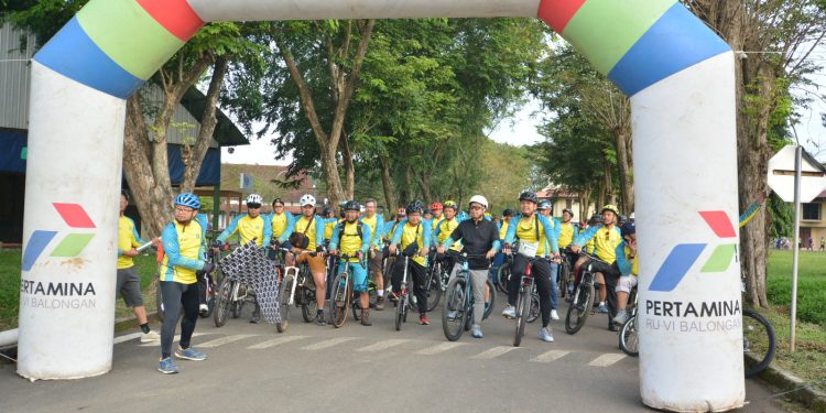 Bike To Work, Ratusan Pekerja Kilang Balongan Lakukan Pola Hidup Sehat dan Bugar