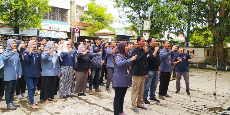 Tepat 1 Tahun Sebelum Pemilu 2024, Bawaslu Indramayu Gelar Apel Siaga Pengawasan