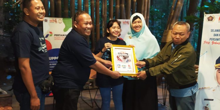 Rangkaian HPN 2023, PWI Indramayu Bareng Sponshorship Pres Tour di Pangalengan Bandung