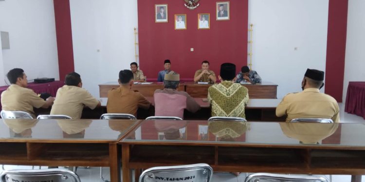 Sambut Ramadhan 1444 H, Pemcam Bangodua Gelar Rakor Persiapan Pelaksanaan ZIS