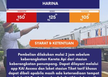 KAI Daop 3 Cirebon Berlakukan Penyesuaian Harga dan Penambahan Rute di Tarif Khusus