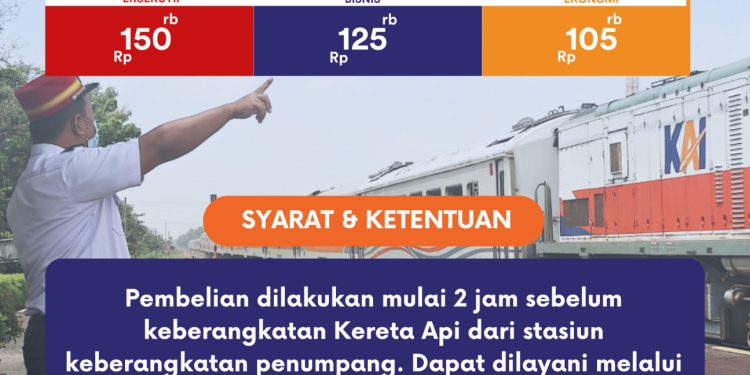 KAI Daop 3 Cirebon Berlakukan Penyesuaian Harga dan Penambahan Rute di Tarif Khusus