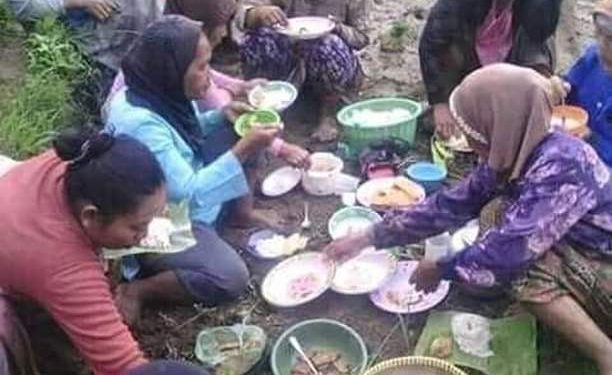 Para Petani Gelar Syukuran  Bisa Tanam Dua Kali