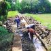 Pemdes Ciawijapura Bangun Saluran, 50 % Gunakan Material Batu Bekas Saluran Lama