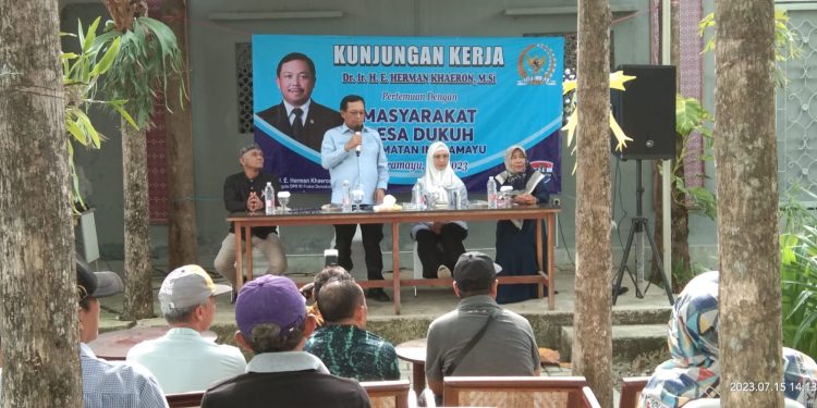 Masa Reses 2023, Herman Khaeron Temui Masyarakat Desa Dukuh Indramayu