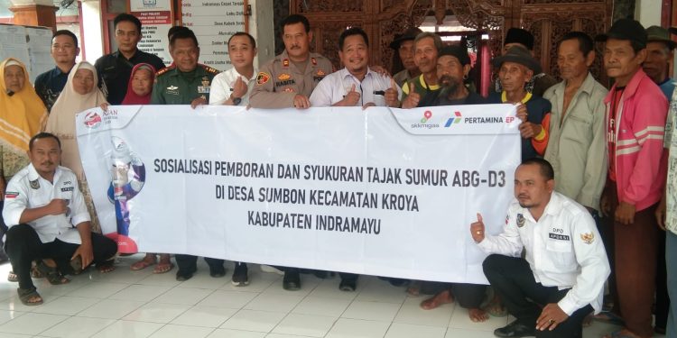 Pertamina EP Jatibarang Field Sosialisasi Pemboran dan Syukuran Tajak Sumur