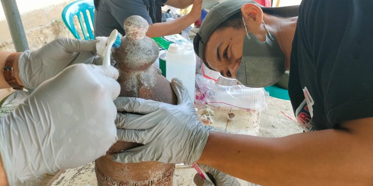Tim Arkeolog Pugar Masjid Kuna Bondan