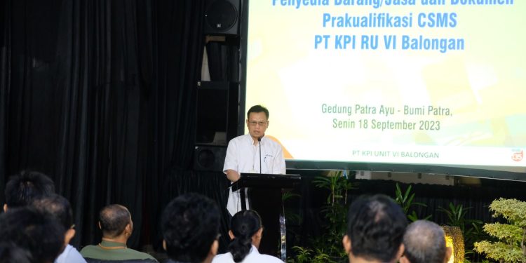 KPI RU VI Balongan Sosialisasikan Registrasi Penyedia Barang
