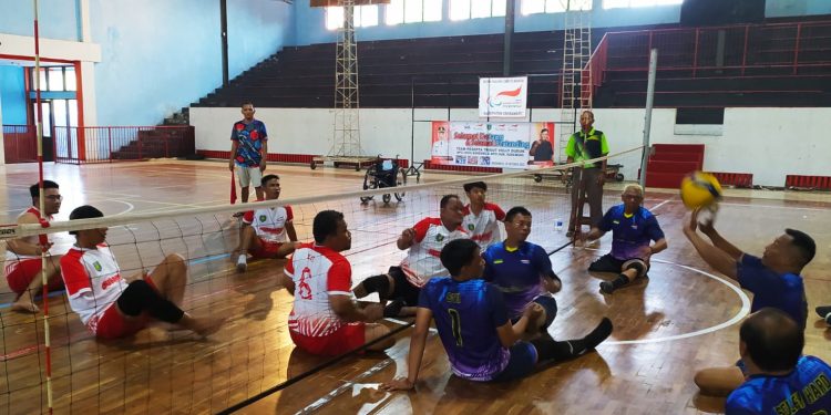Tryout Volduk 2023, Tim Volduk Indramayu Bungkam Peraih Emas Peparda 2022