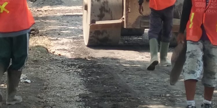 Jalan PU Ranjeng di sedang tingkatkan