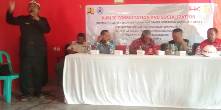 PT. HK Adakan Sosiali di Desa Ranca Mulya .