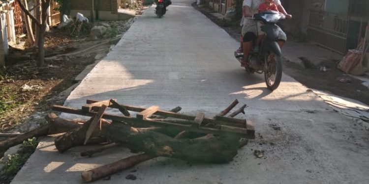Pemdes Krimun Betonasi Jalan Desa Blok Depok