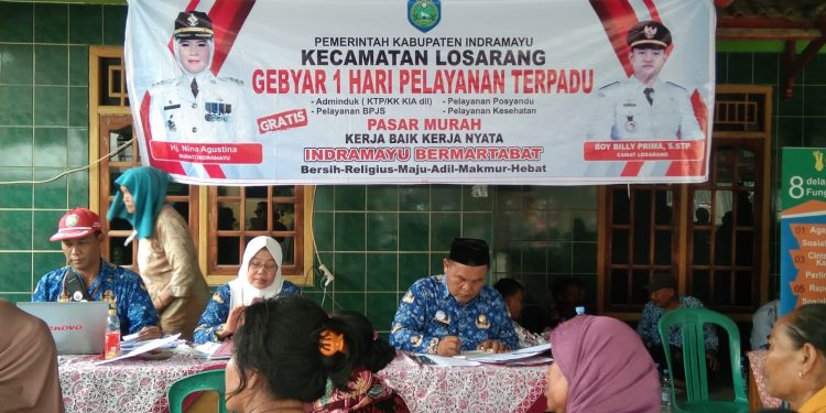 Gebyar 1hari Pelayanan Terpadu di desa Pegagan