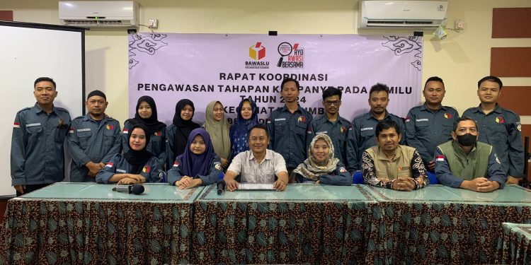 Panwascam Sumber Berkomitmen Untuk Mengawal Tahapan Pemilu 2024 Hingga Sukses.