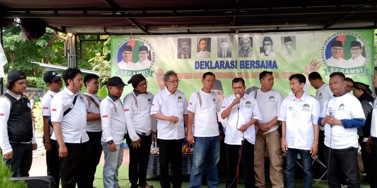 Pilpres 2024, Serambi Cirebon Bersama Tim Advokat Cirebon Deklarasi Dukung Capres Amin