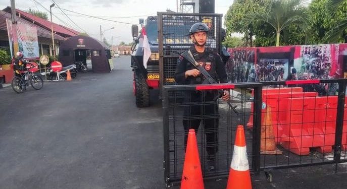 Kesiapsiagaan, Anggota Kompi 2 Yon C Pelopor Brimob Jabar Laksanakan Pengamanan Mako