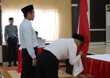Pengucapan Ikrar NKRI, Dua Narapidana Tindak Pidana Terorisme di Lapas Kelas IIB Majalengka