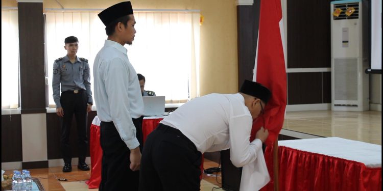 Pengucapan Ikrar NKRI, Dua Narapidana Tindak Pidana Terorisme di Lapas Kelas IIB Majalengka