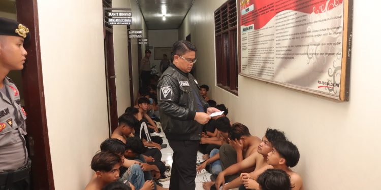 Polres Indramayu Amankan 75 Anggota Geng Motor, Tujuh Orang Positif Konsumsi OKT