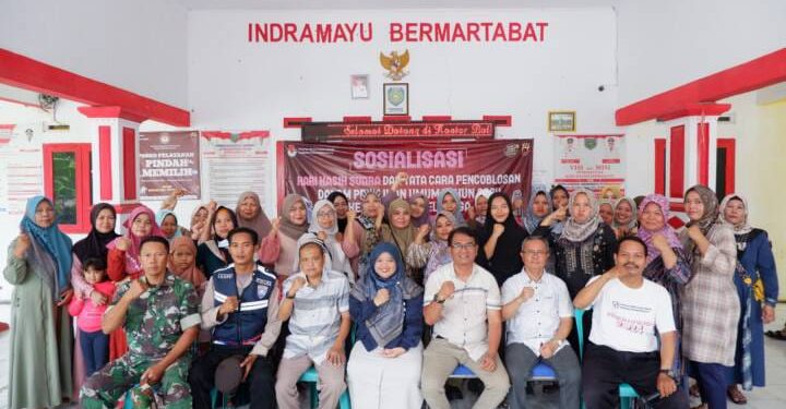 KPU Kabupaten  Indramayu Sosialisasikan Surat Suara