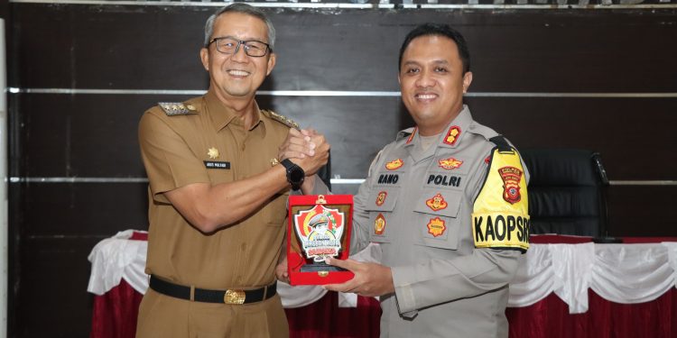 Jalin Sinergitas, Kapolres Ciko Sambut Kunjungan Pj Walikota Cirebon